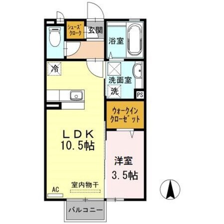 D-room赤田の物件間取画像